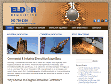 Tablet Screenshot of elderdemolition.com